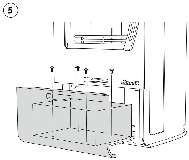 HANDOL H33T - Montage des accessoires · Tiroir coulissant - 4