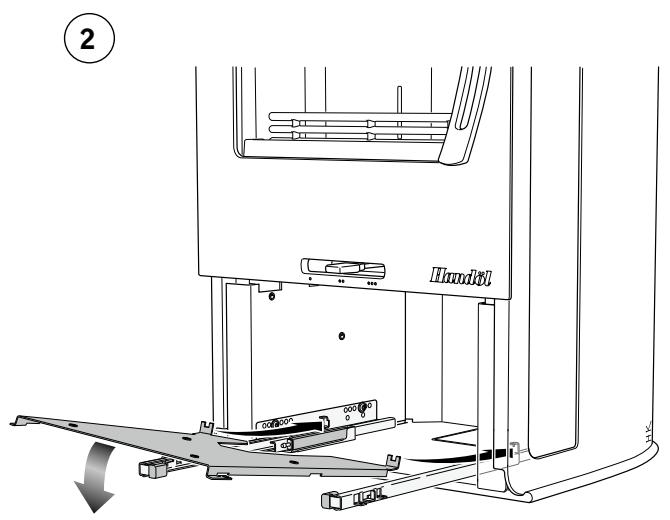 HANDOL H33T - Montage des accessoires · Tiroir coulissant - 1