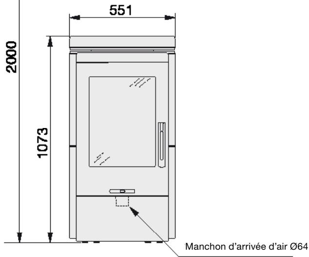 HANDOL H33T - Distances d'installation par rapport aux murs et au plafond - 3
