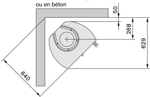 HANDOL H34T - Distances d'installation par rapport aux murs et au plafond - 5