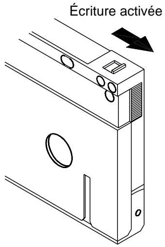 QUANTUM CDL432XX - Protection contre l'écriture d'une cartouche DAT et d'un magasin - 1