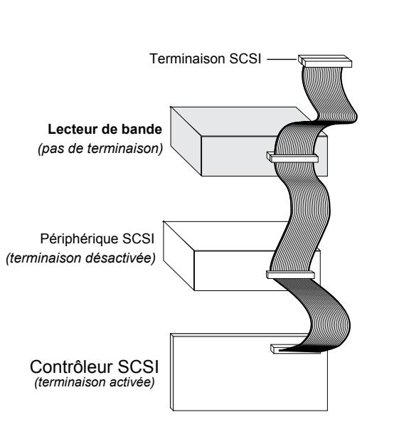QUANTUM LTO3 DRIVE - Vérification de la terminaison SCSI - 1