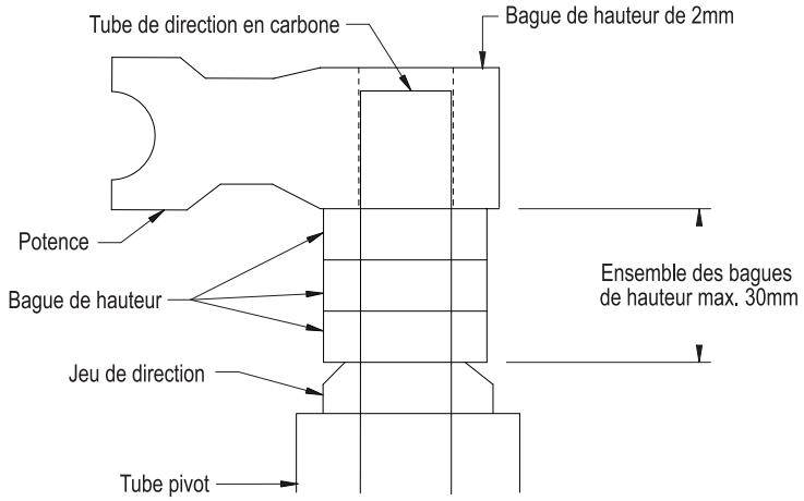DAHON ARGYLE - MONTAGE DE L'ENSEMBLE COURONNE-TUBE DE DIRECTION EN CARBONE (Reba World Cup) - 1