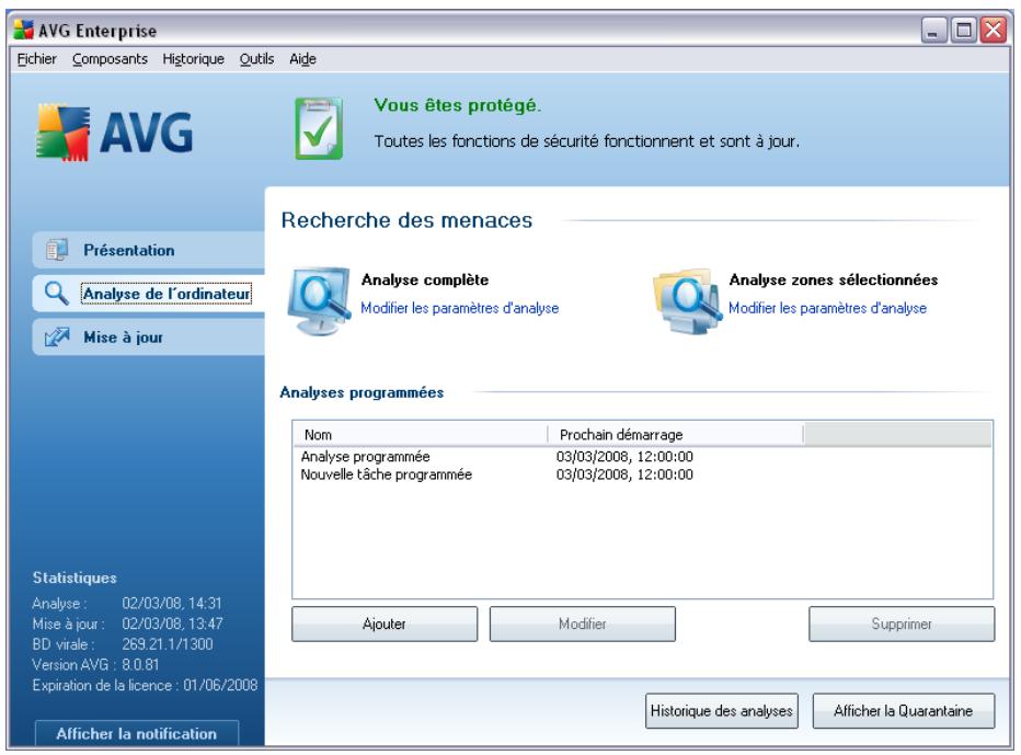 AVG ANTI-VIRUS 8.5 - Programmation de l'analyse - 1