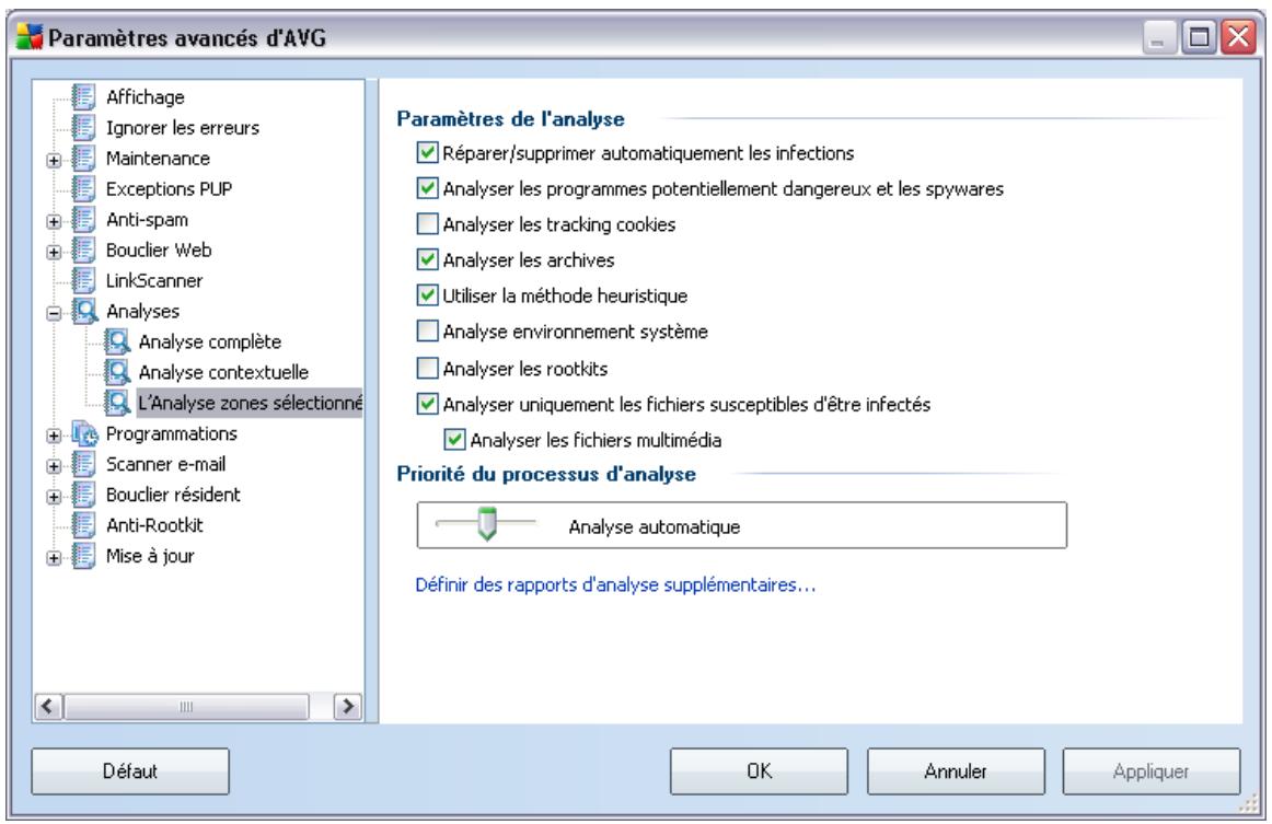AVG 8.5 ANTI-VIRUS EDITION - Analyse zones sélectionnées - 1