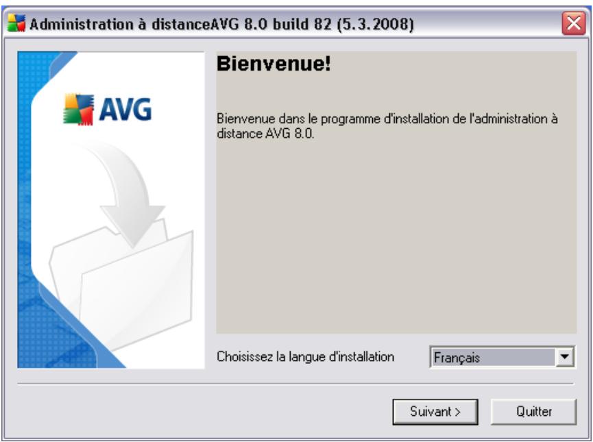 AVG 8.5 ANTIVIRUS NETWORK EDITION - Sélection de la langue - 1