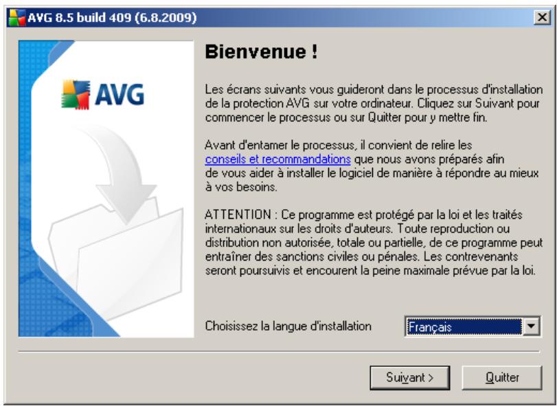 AVG 8.5 FILE SERVER EDITION - Lancement de l'installation - 1