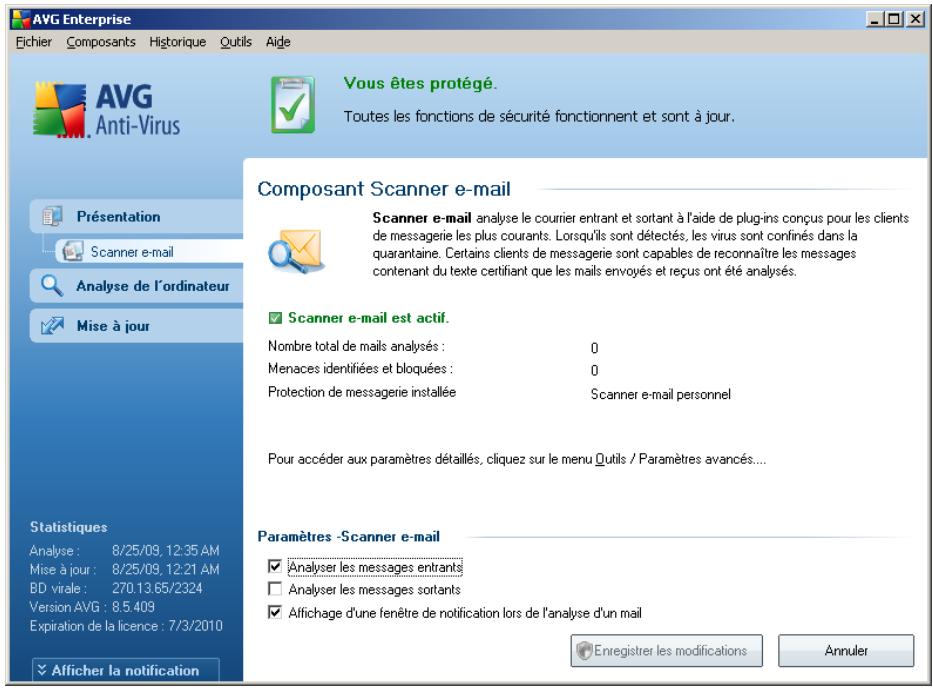 AVG 8.5 FILE SERVER EDITION - Interface du scanner e-mail - 1