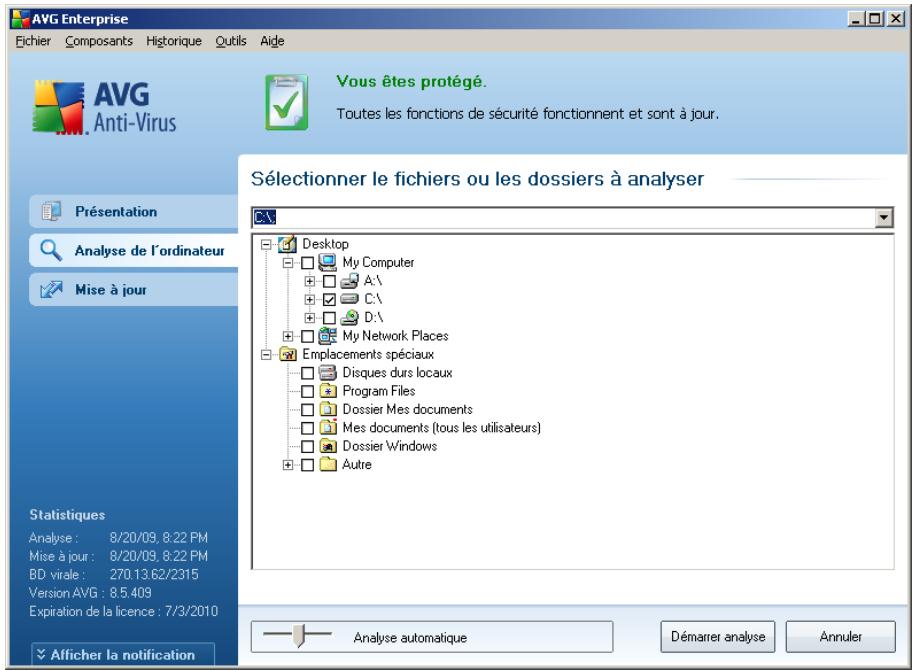AVG 8.5 FILE SERVER EDITION - Lancement de l'analyse - 1