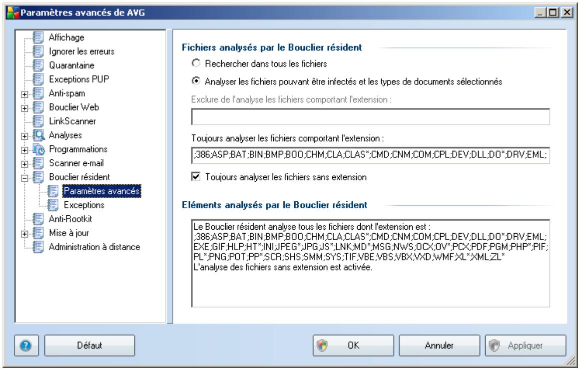 AVG 8.5 FILE SERVER EDITION - Paramètres avancés - 1