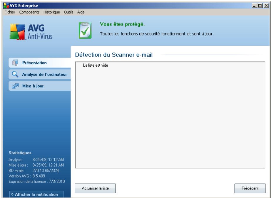 AVG 8.5 FILE SERVER EDITION - Détection du scanner e-mail - 1