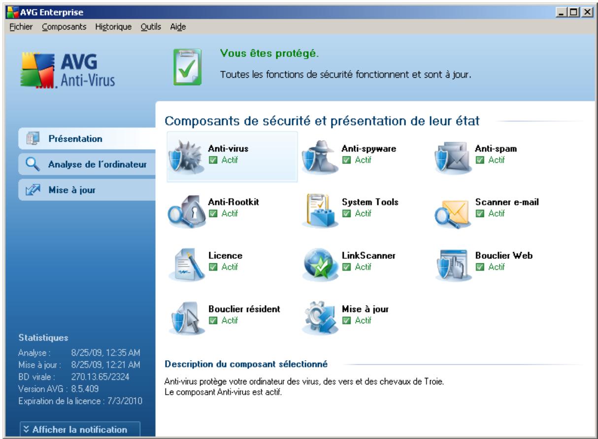AVG 8.5 FILE SERVER EDITION - Interface utilisateur AVG - 1