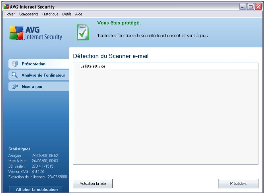 AVG 8.5 INTERNET SECURITY - Détection du scanner d'e-mail - 1
