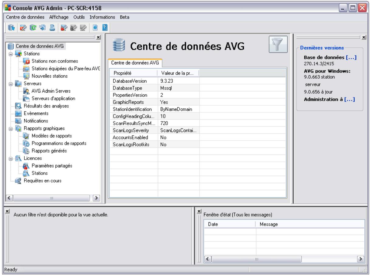 AVG 9.0 INTERNET SECURITY BUSINESS EDITION - Présentation de l'interface d'avg admin console - 1