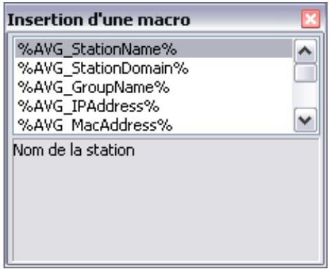 AVG INTERNET SECURITY NETWORK EDITION - Onglet message - 2