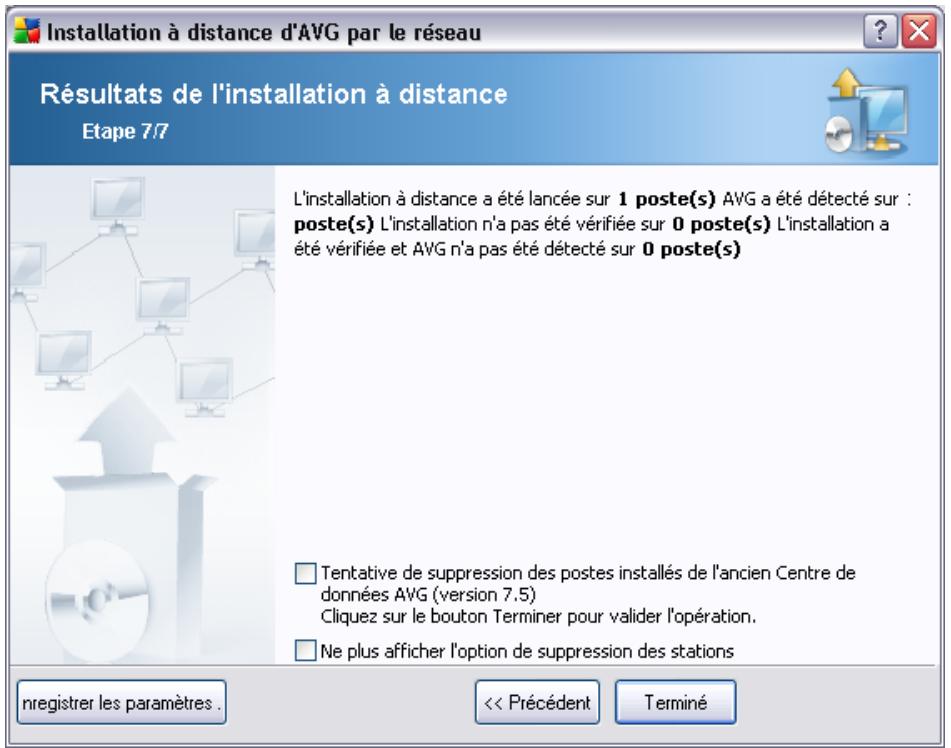 AVG INTERNET SECURITY NETWORK EDITION - Installation réseau à distance - étapes finales - 4