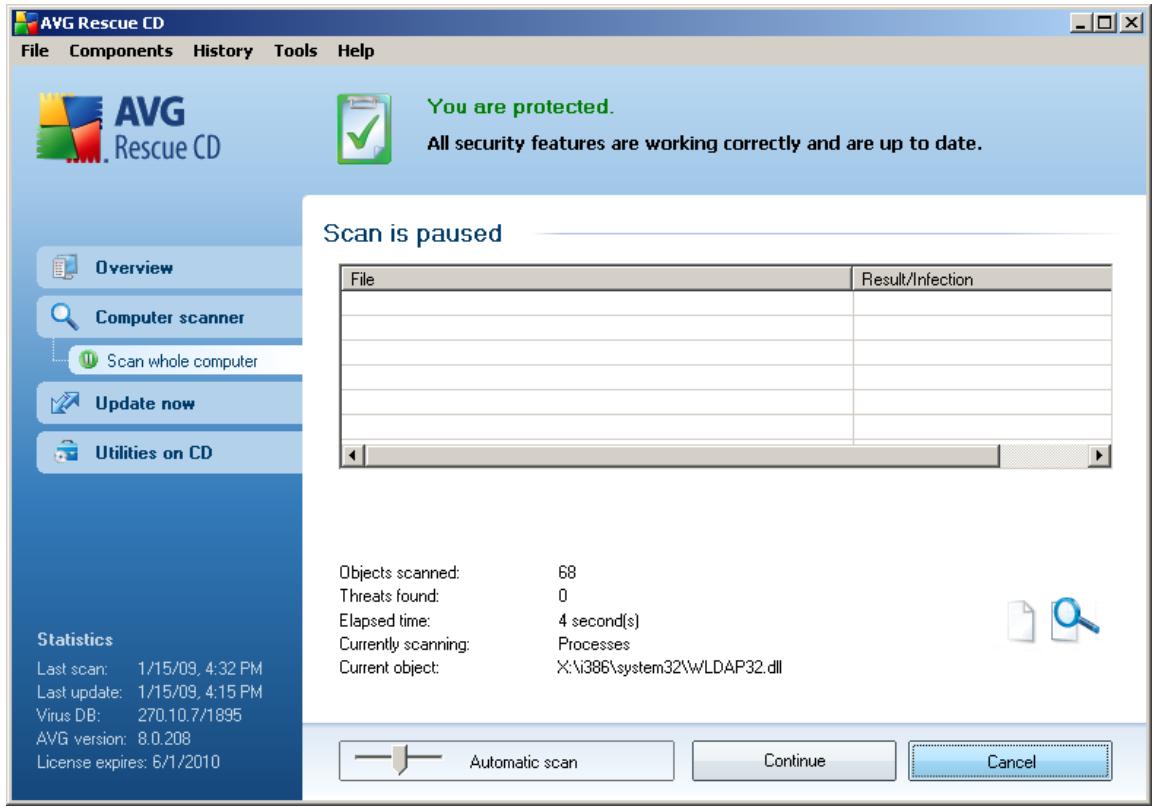 AVG RESCUE CD - Scan Whole Computer - 1