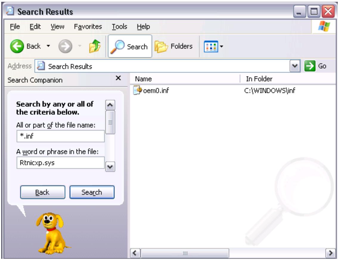 AVG RESCUE CD - c:\windows\inf - 1