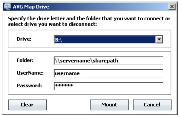 AVG RESCUE CD - Map network drive - 1