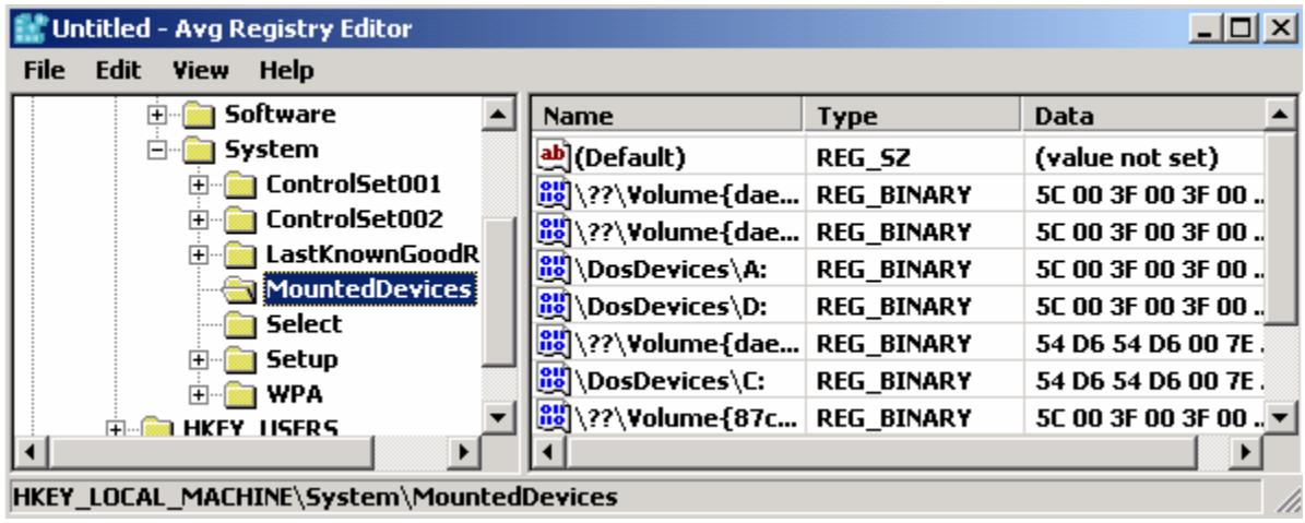 AVG RESCUE CD - AVG Registry editor - 2