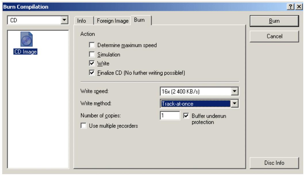 AVG RESCUE CD - a) Ahead Nero burning ROM - 2
