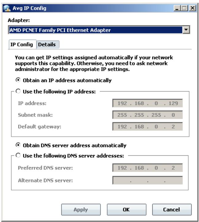 AVG RESCUE CD - AVG IP Config - 1