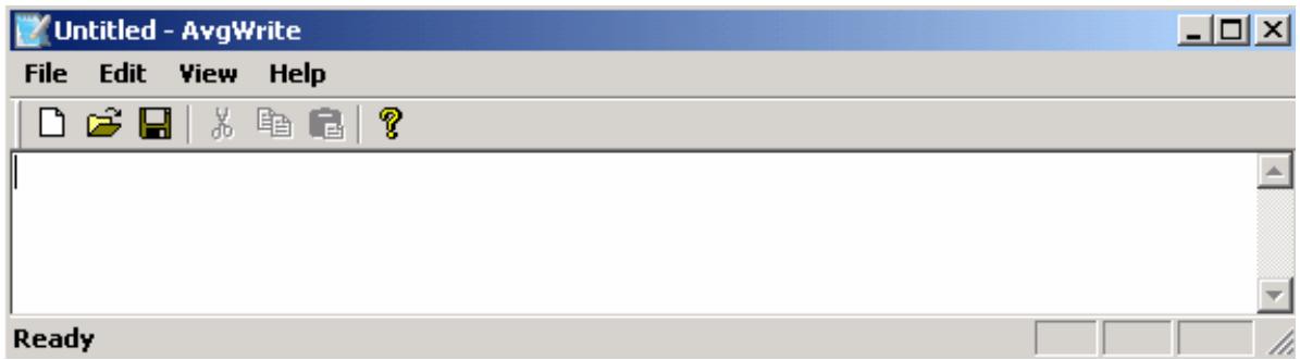 AVG RESCUE CD - AVG Notepad - 1