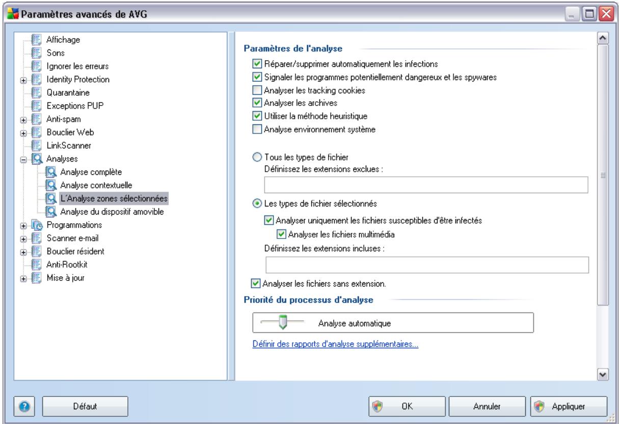 AVG INTERNET SECURITY 9 - Analyse zones sélectionnées - 1