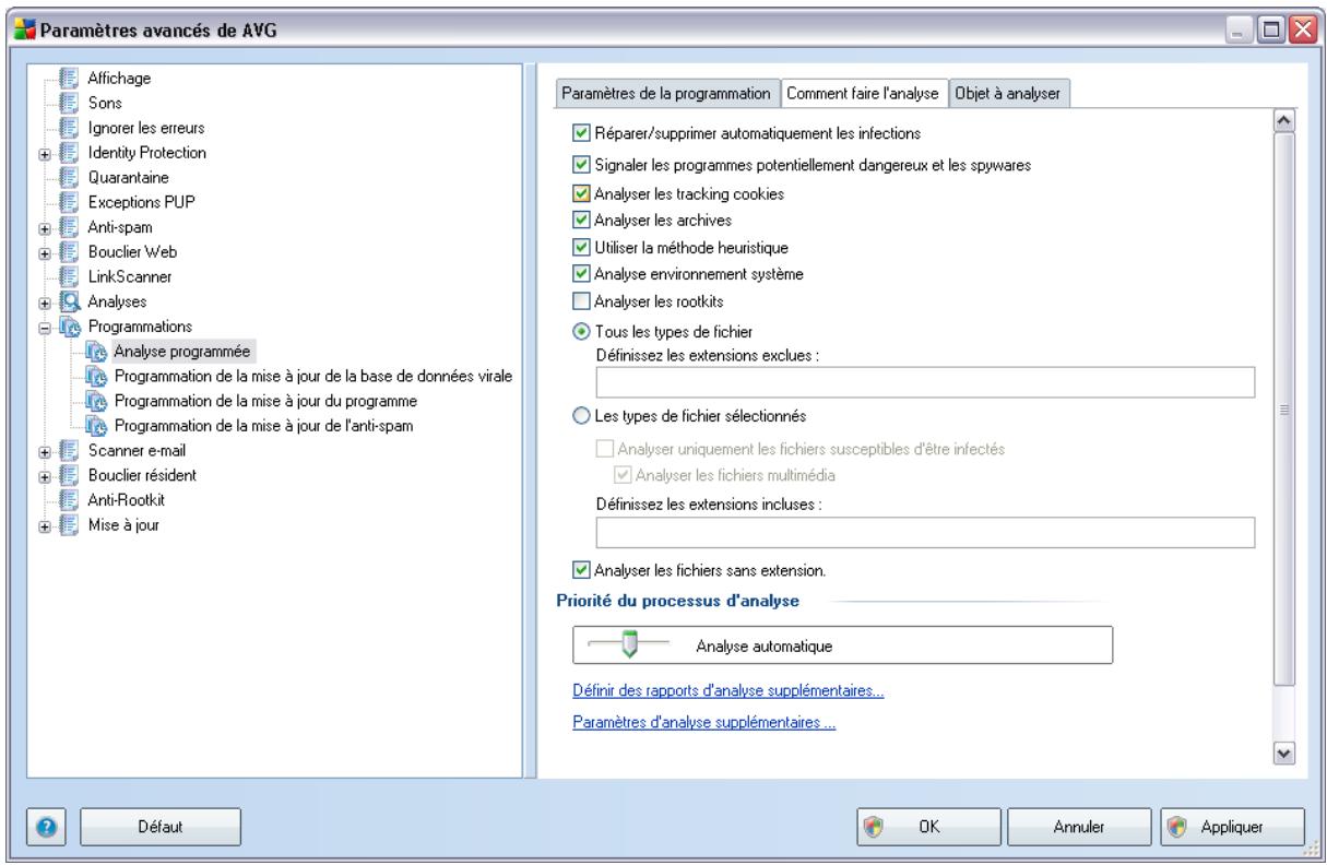 AVG INTERNET SECURITY 9 - Options avancées de la programmation - 3