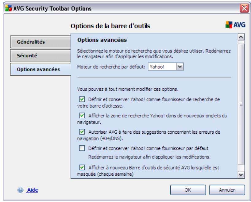 AVG INTERNET SECURITY 9 - Options avancées - 1
