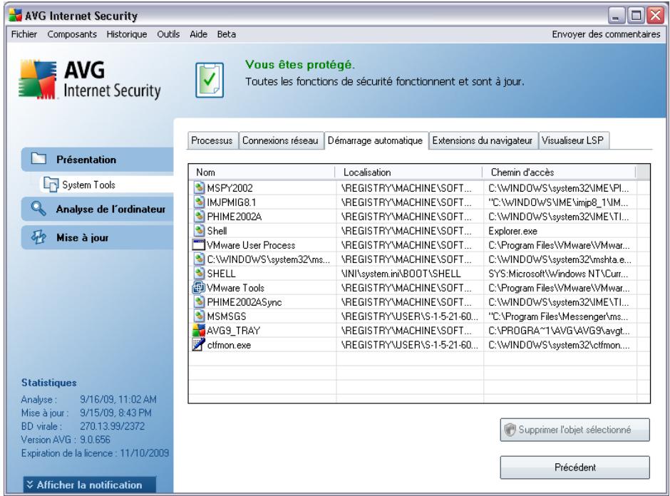 AVG INTERNET SECURITY 9 - Démarrage automatique - 1