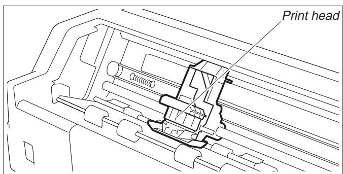 TALLY T2130 - Installing the ribbon cassette - 4