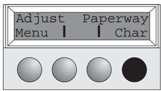 TALLY T2130 - Selecting a font - 1