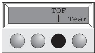 TALLY T2130 - Setting the first printing line (TOF) - 6