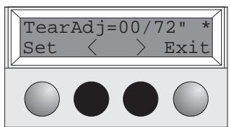 TALLY T2130 - Setting the tear position - 7