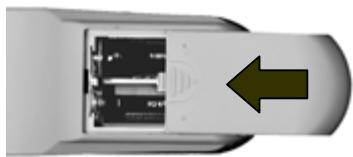 NORDMENDE 19 TFT LCD - BATTERY INSTALLATION AND REPLACEMENT FOR REMOTE CONTROL UNIT   INSERIMENTO E SOSTITUZIONE BATTERIE TELECOMANDO   INSTALLATION ET REMPLACEMENT DES PILES DE LA TÉLECOMMANDE   EINSETZEN UND WECHSELN DER FERNBEDIENUNS-BATTERIEN   INSTALACION Y CAMBIO DE PILAS DEL MANDO A DISTANCIA   INSTALAÇÃO E SUBSTITUÇÃO DA BATERIA DO CONTROLLO REMOTO - 3