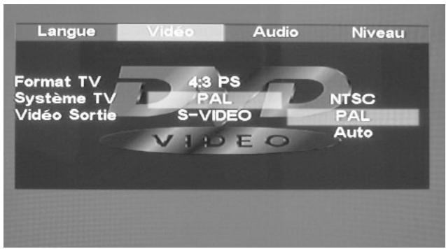 VIETA DVD-30 - Configuration vidéo - 3