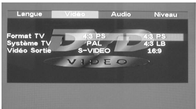 VIETA DVD-30 - Configuration vidéo - 2