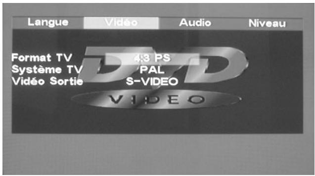 VIETA DVD-30 - Configuration vidéo - 1