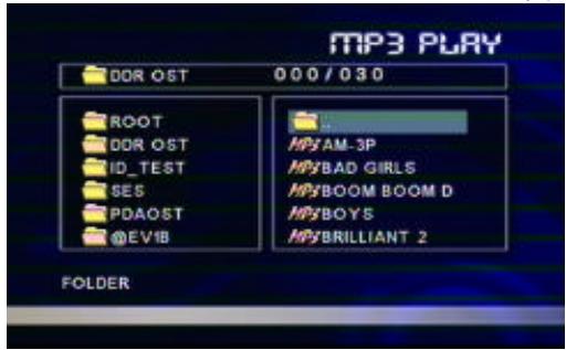 VIETA DVD-4 - Seleccione el titulo MP3 en modo de paro - 1