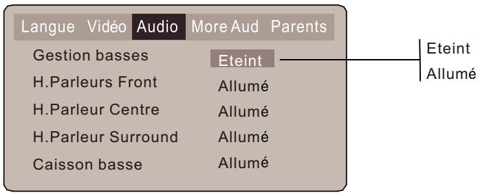 VIETA DVD-45 - Configuration du menu Audio - 1