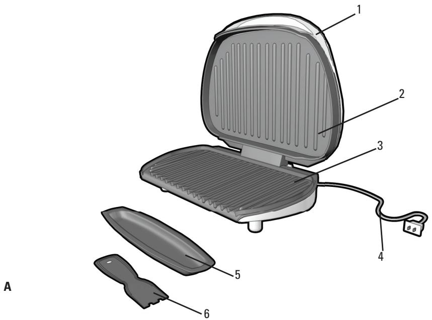 GEORGE FOREMAN GR50VCAN - Product may vary slightly from what is illustrated. - 1