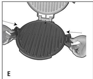 GEORGE FOREMAN GRP106BPG - Fixation des plaques du GRIL - 5