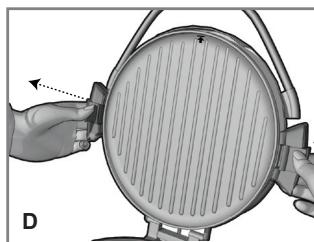 GEORGE FOREMAN GRP106QPGR4CAN - Plaques de base du grill (Voir l'illustration A1) - 2