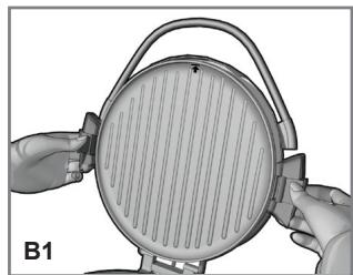 GEORGE FOREMAN GRP106QPGR4CAN - ATTACH GRILL PLATES - 1