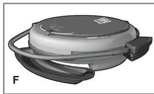 GEORGE FOREMAN GRP106QPGR4CAN - Plaques de base du grill (Voir l'illustration A1) - 4