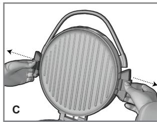 GEORGE FOREMAN GRP106QPGR4CAN - ATTACH GRILL PLATES - 3