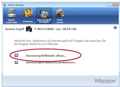 MAXTOR CENTRAL AXIS BUSINESS - Erstellen eines Seagate Global Access-Kontos: - 1