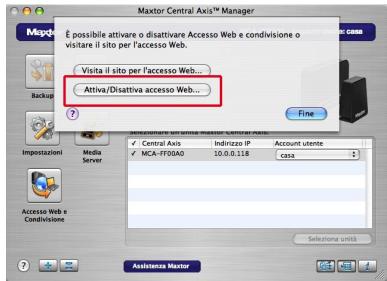 MAXTOR CENTRAL AXIS BUSINESS - Collegare l'account Seagate Global Access con l'account Central Axis. - 1