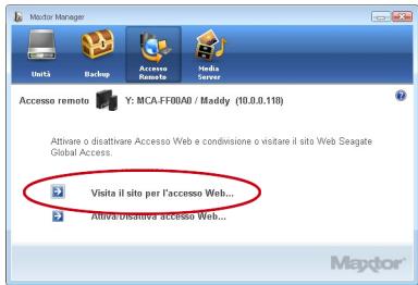 MAXTOR CENTRAL AXIS BUSINESS - Creazione di un account Seagate Global Access. - 1